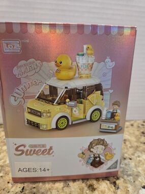 LOZ Mini Car Series Duck Lemon Tea Car (260pcs) Mini Blocks No. 4209 - Open Box